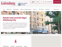 Tablet Screenshot of hotel-lorensberg.se